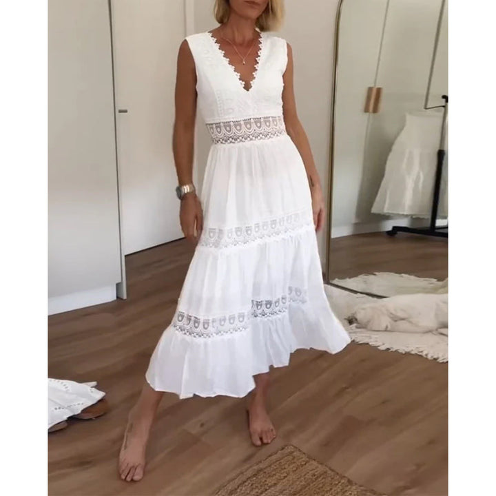 Sofía | Spitzenkleid mit V-Ausschnitt