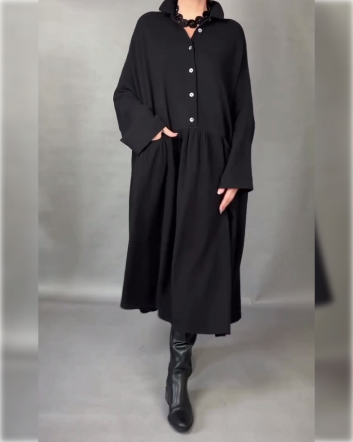 Valeria | Oversize-Kleid mit Knöpfen
