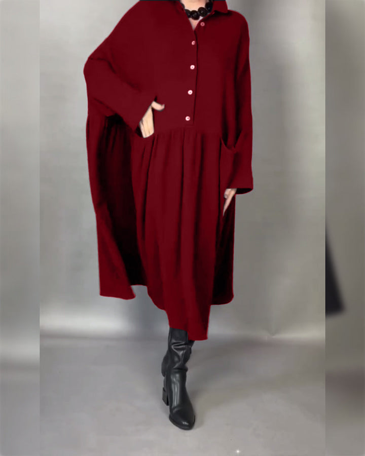 Valeria | Oversize-Kleid mit Knöpfen