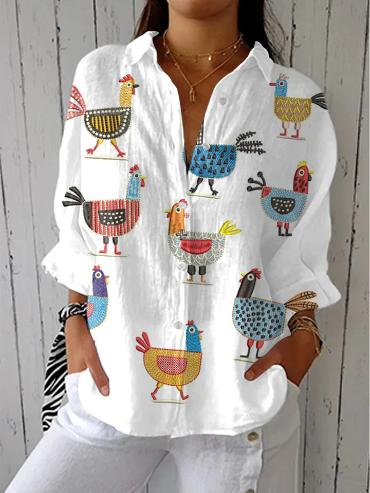 Fiona | Elegante Blumenbluse