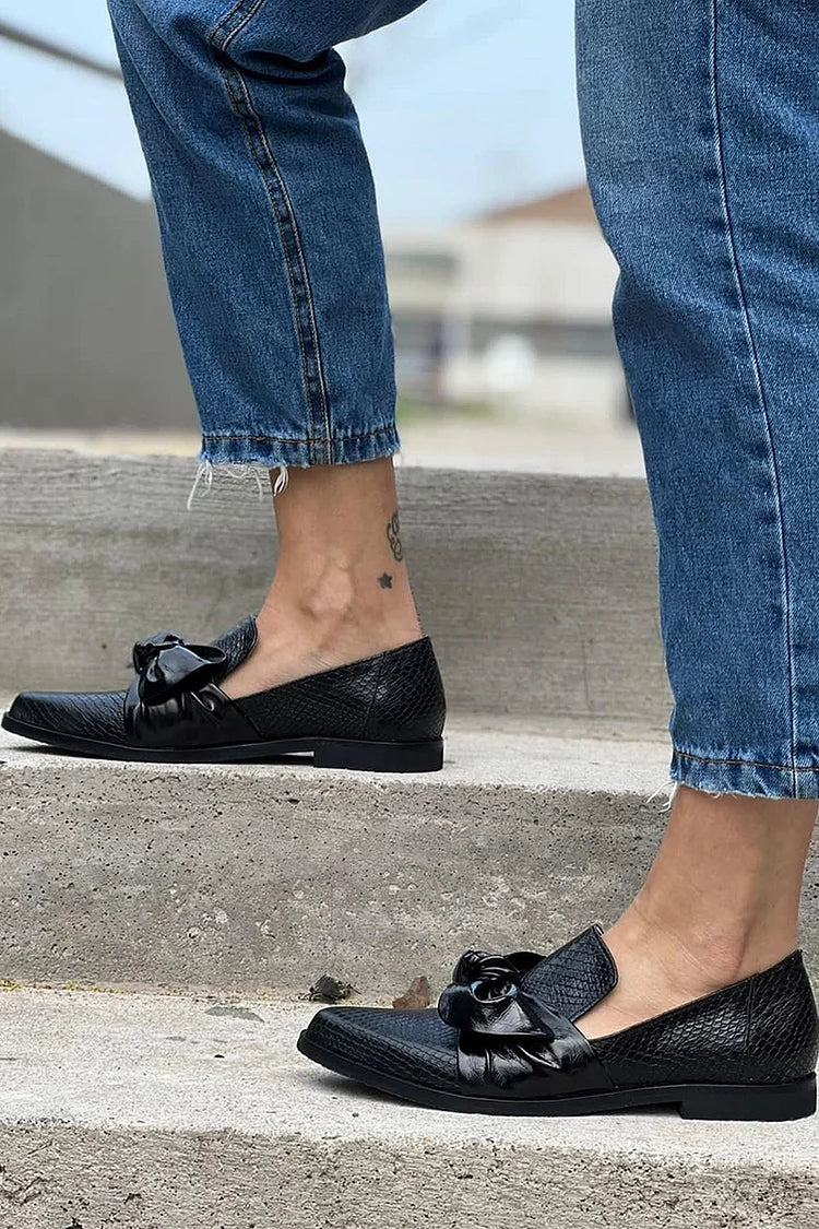 Valentina | Elegante Loafer mit Schleife