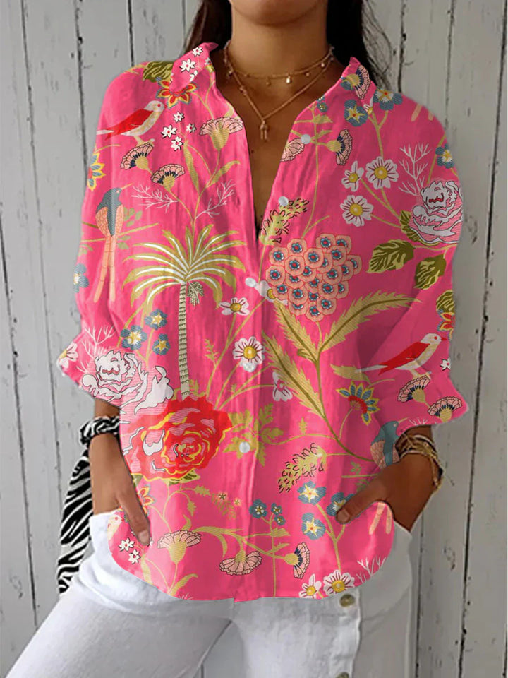 Fiona | Elegante Blumenbluse
