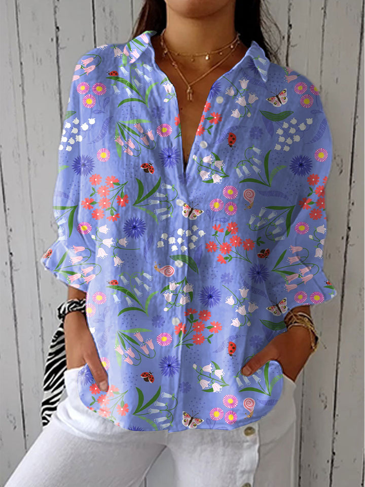 Fiona | Elegante Blumenbluse