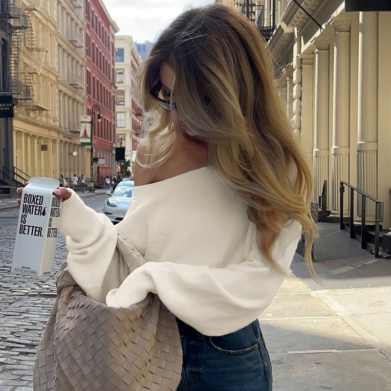 Sofía | Off-Shoulder Strick-Top