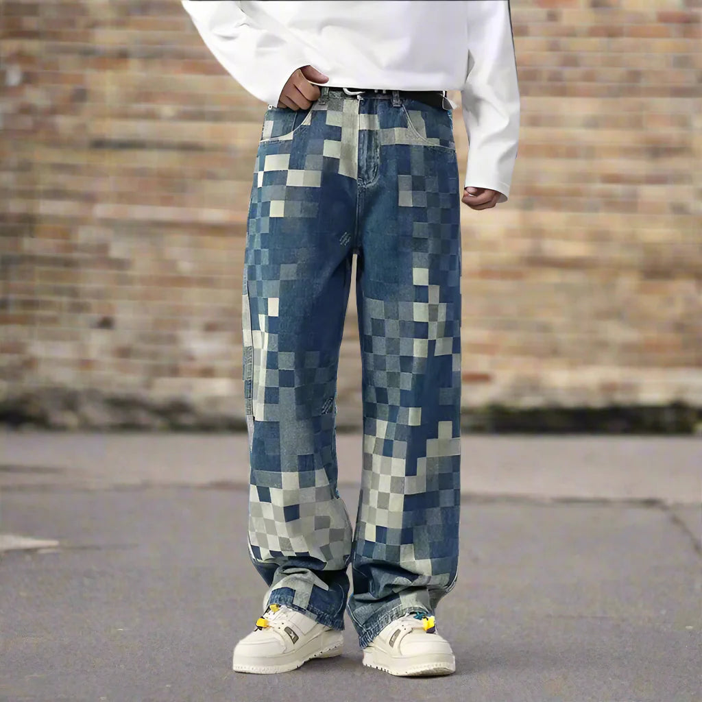 FRANCO | PREMIUM JEANS MIT MOSAIKDESIGN