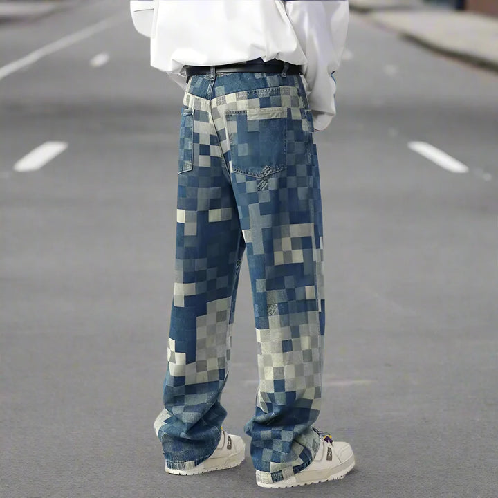 FRANCO | PREMIUM JEANS MIT MOSAIKDESIGN