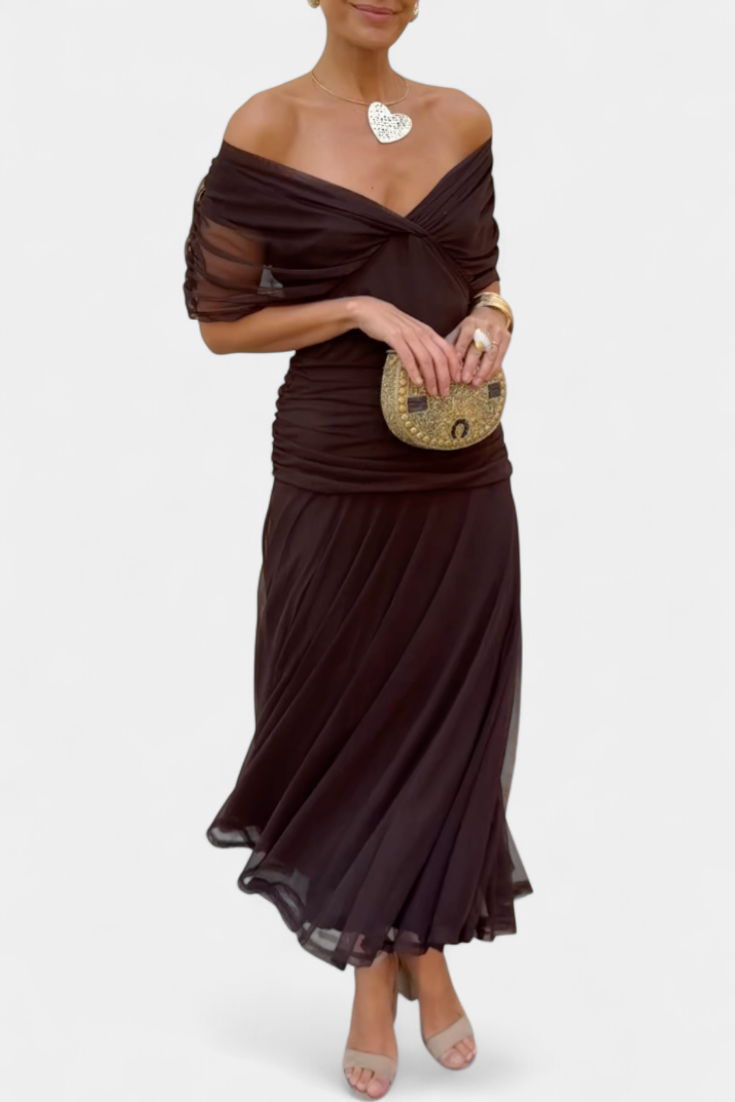 Eloria | Romantisches langes Blumenkleid