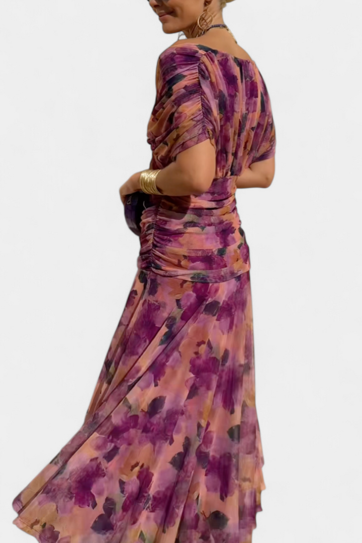 Eloria | Romantisches langes Blumenkleid
