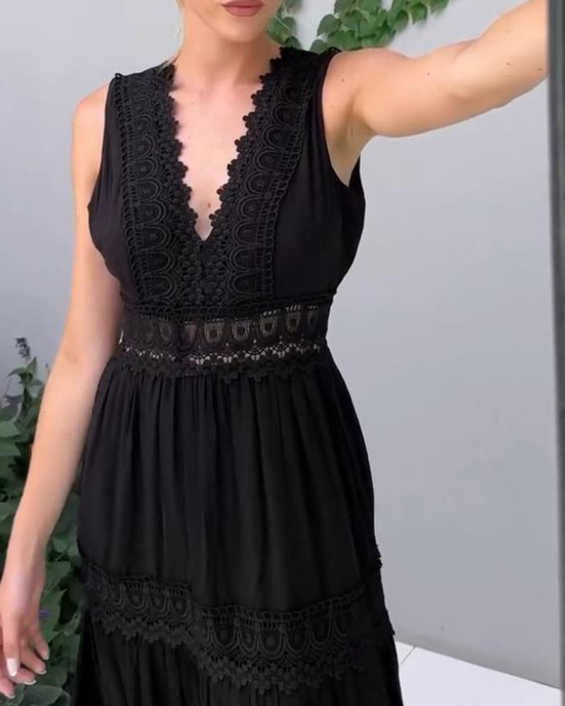 Sofía | Spitzenkleid mit V-Ausschnitt