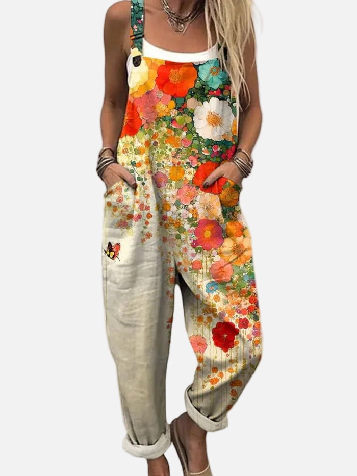 Florencia | Sommer-Overall mit Blumenmuster