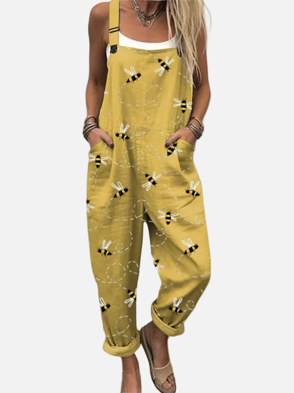 Martina | Leichter Overall mit Blumenmuster