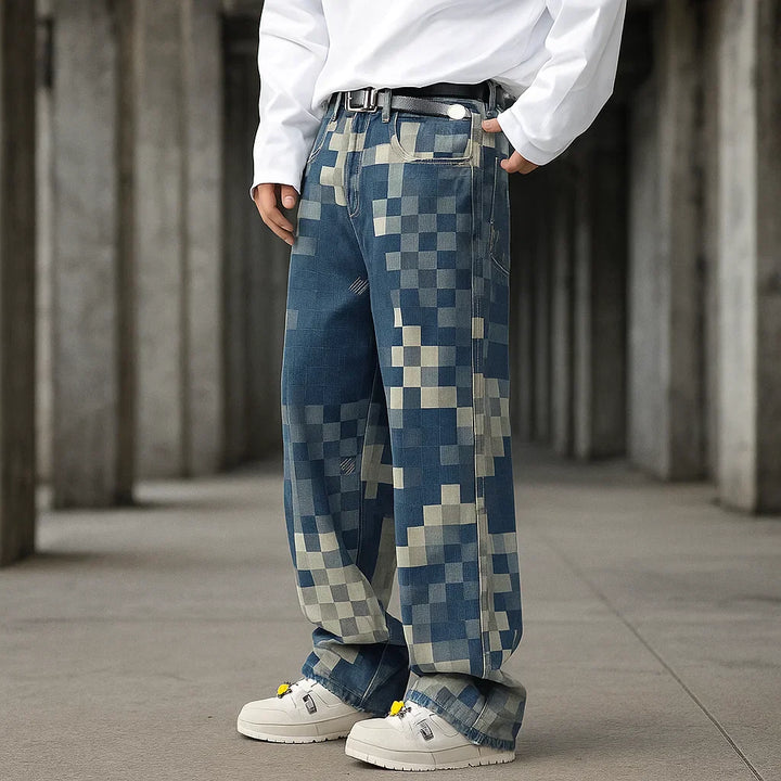 FRANCO | PREMIUM JEANS MIT MOSAIKDESIGN