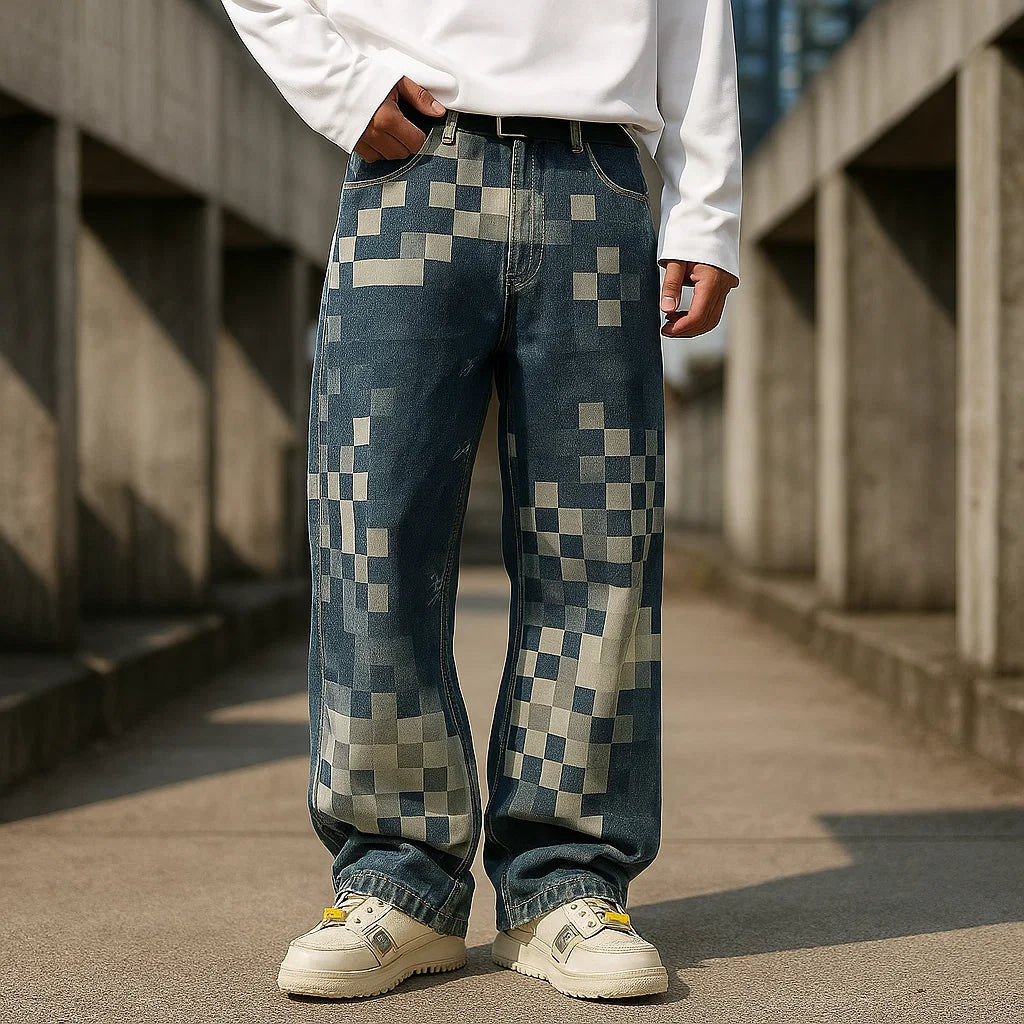 FRANCO | PREMIUM JEANS MIT MOSAIKDESIGN