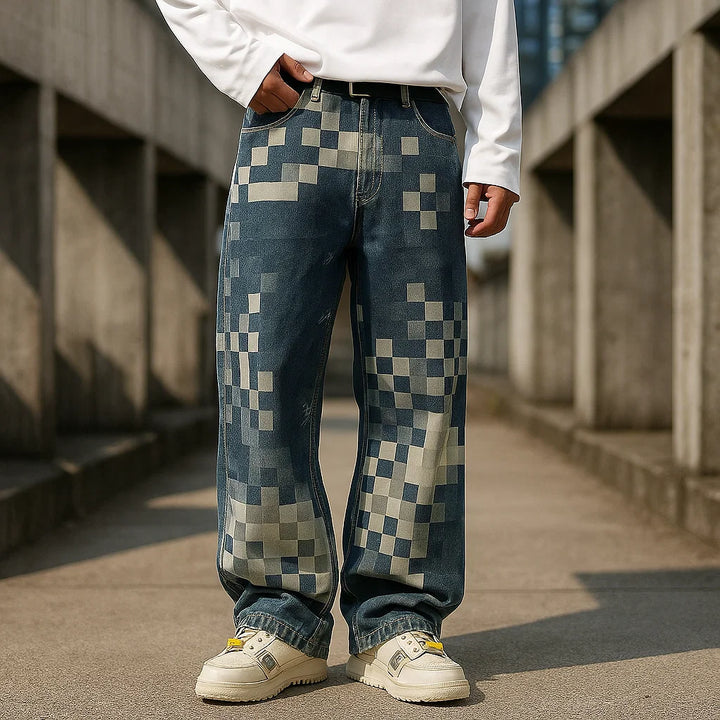 FRANCO | PREMIUM JEANS MIT MOSAIKDESIGN