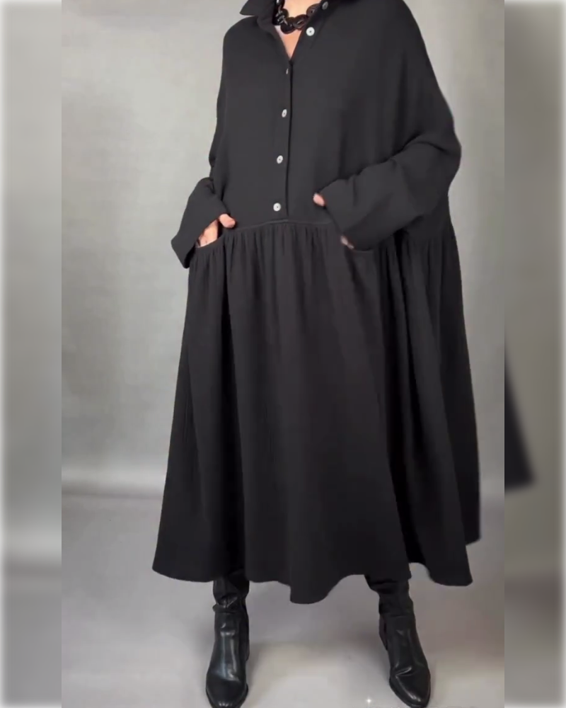 Valeria | Oversize-Kleid mit Knöpfen