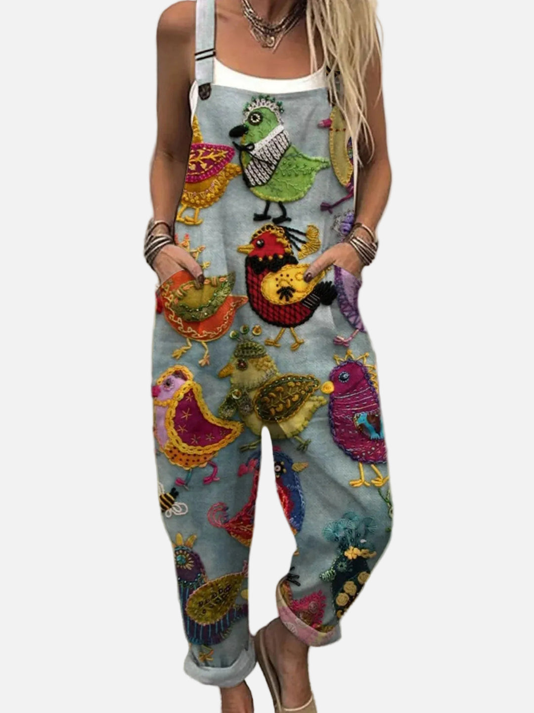 Gabriela | Bunter Vintage-Overall
