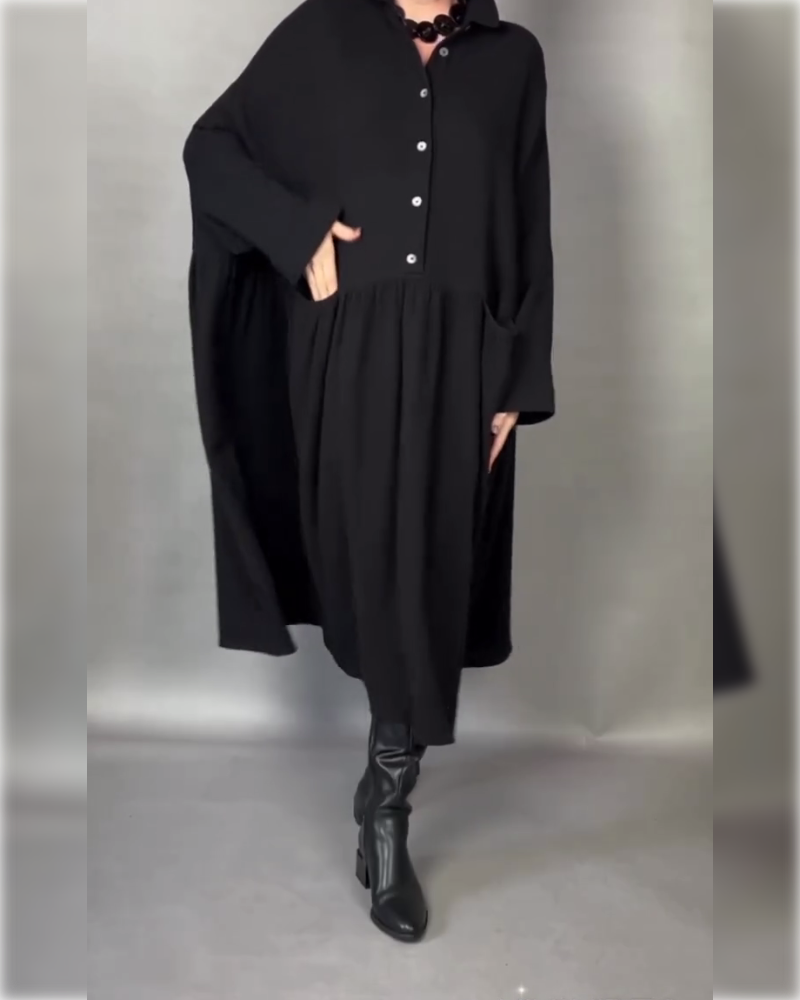 Valeria | Oversize-Kleid mit Knöpfen